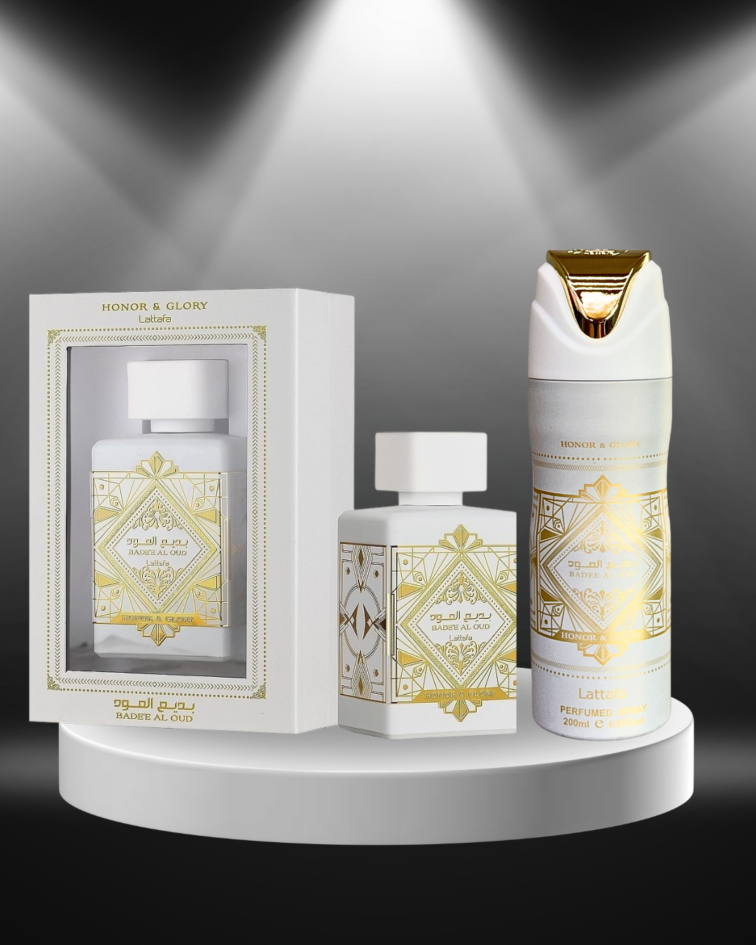LATTAFA HONOR AND GLORY 100ML + SPLASH HONOR Y GLORY 200ML