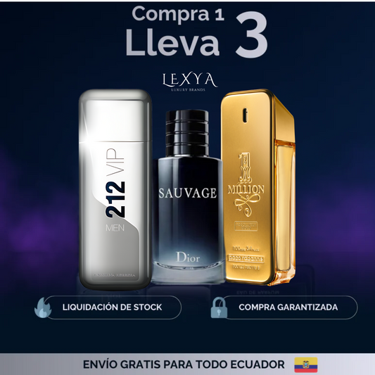 Kit 3: Sauvage | One Million | 212 Vip men